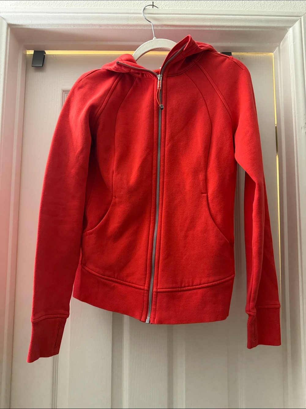 lululemon athletica Red Hooded Zip-Up Jacket